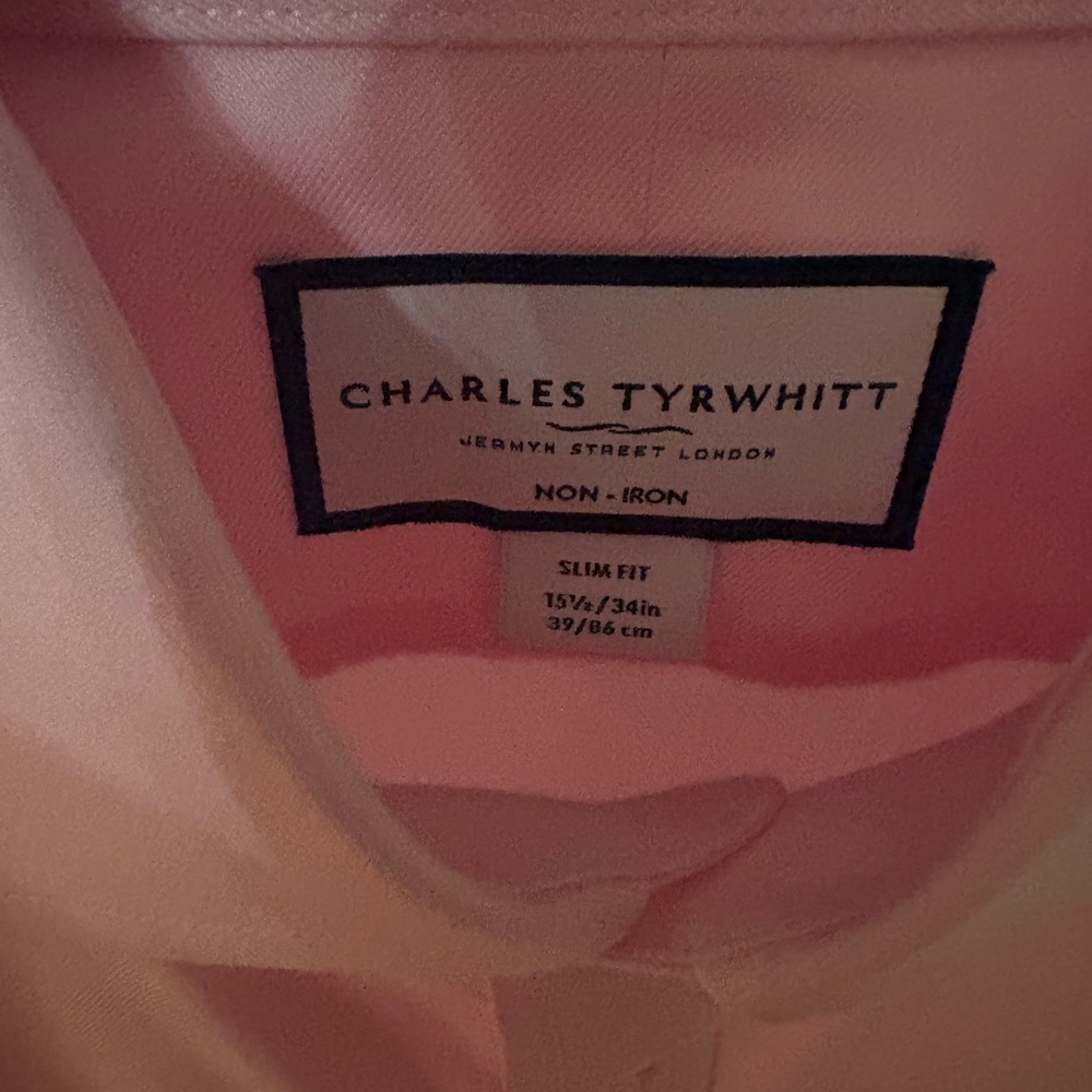 Charles Tyrwhitt Slim Fit Light Pink Men's Dress Shirt